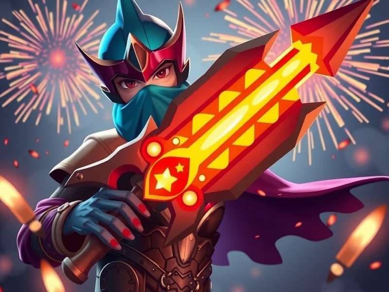 Mace Fury Legend game hero character with epic weapon